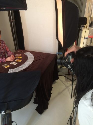 占い師さんの写真撮影