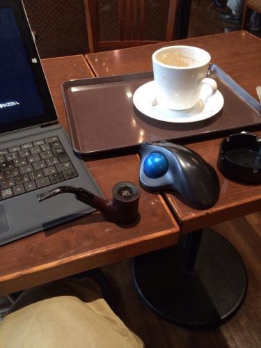 いつものカフェにて1人作戦会議中です。